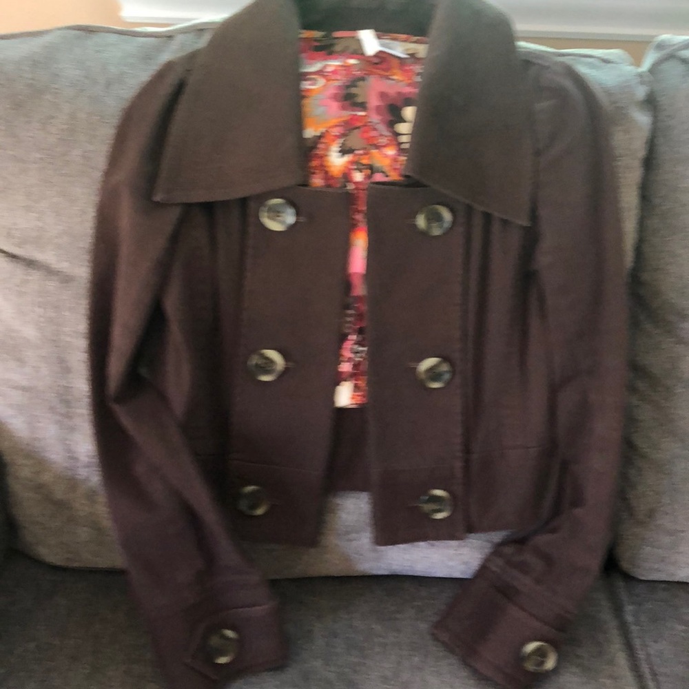 Tom K Nguyen Crop Brown Jacket